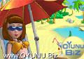 On the beach
Party play games
